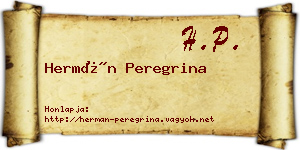 Hermán Peregrina névjegykártya